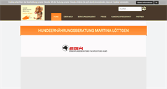 Desktop Screenshot of hundeernaehrungsberatung.com